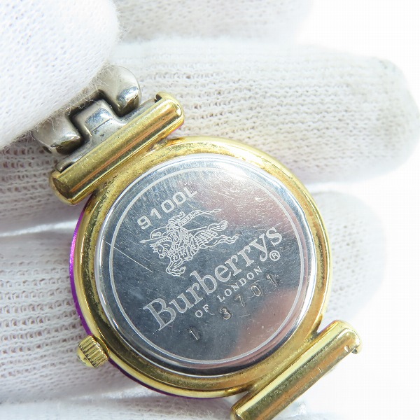 実際に弊社で買取させて頂いたBurberrys/バーバリーズ 腕時計 9100L 【動作未確認】の画像 7枚目
