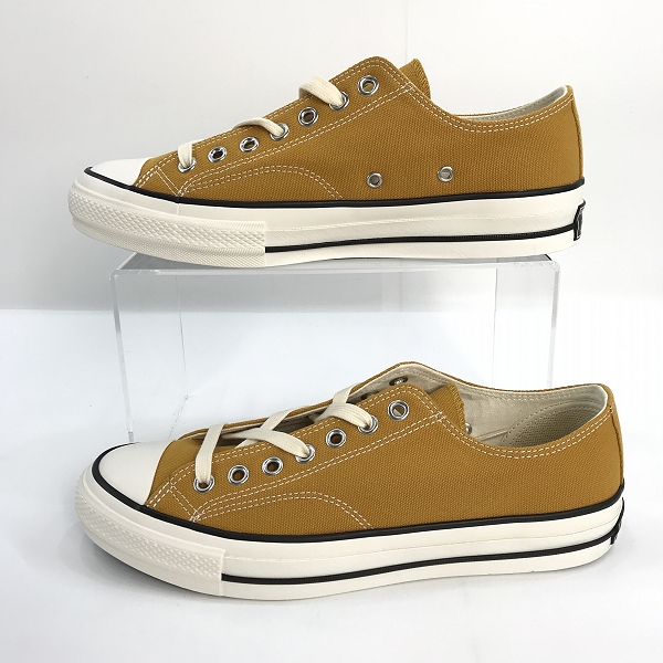 実際に弊社で買取させて頂いたCONVERSE ADDICT/コンバース アディクト CHUCK TAYLOR CANVAS OX/チャックテイラー ビブラムソール スニーカー 1AD249/28の画像 3枚目