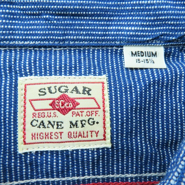 実際に弊社で買取させて頂いた【未使用】SUGAR CANE/シュガーケーン JEAN CORD WORK SHIRT/ワークシャツ ネイビー SC25511/Mの画像 2枚目