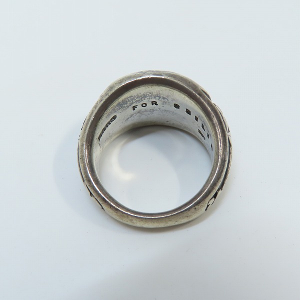 実際に弊社で買取させて頂いたMARS/マーズ FOR SEILIN MARINE/マリーン イカリ シルバー カレッジリング 17号の画像 5枚目