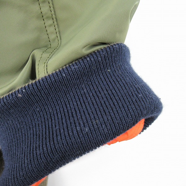 実際に弊社で買取させて頂いたkolor/カラー 22AW ナイロン サテン MA-1 ブルゾン/ジャケット 22WCM-G09111/2の画像 6枚目