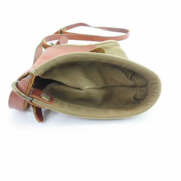 実際に弊社で買取させて頂いたIL BISONTE/イルビゾンテ レザー ショルダーバッグの画像 3枚目