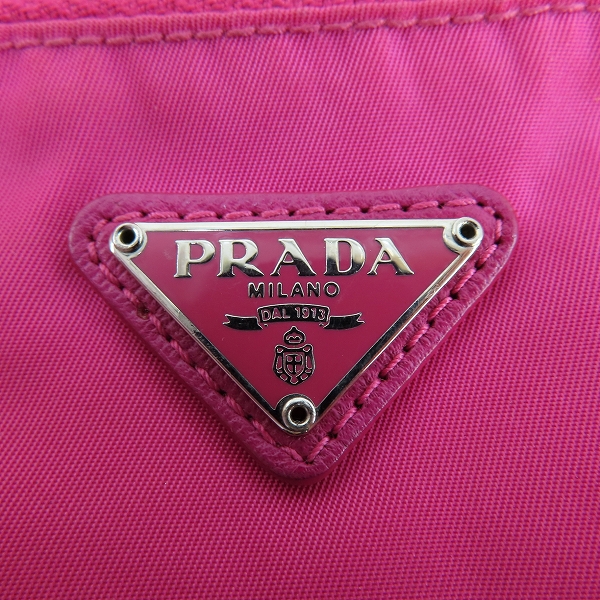 実際に弊社で買取させて頂いたPRADA/プラダ 三角ロゴプレート ポーチの画像 7枚目