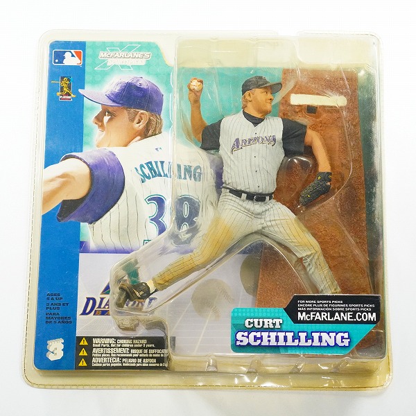 実際に弊社で買取させて頂いた【未開封】MCFARLANE/マクファーレン SPORTSPICKS アリゾナ・ダイヤモンドバックス #38 CURT SCHILLING フィギュア