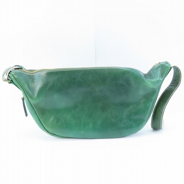 実際に弊社で買取させて頂いた土屋鞄/ツチヤカバン レザー/キャンバス ジップ ボディバッグ の画像 1枚目