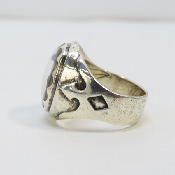 実際に弊社で買取させて頂いたCRAZY PIG DESIGNS/クレイジーピッグ クリスタル スカルリング CPJ137/21-21.5号の画像 2枚目