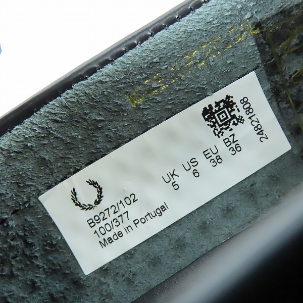 実際に弊社で買取させて頂いたFRED PERRY×GEORGE COX/フレッドペリー×ジョージコックス タッセル ローファー B9272/102/UK5の画像 5枚目