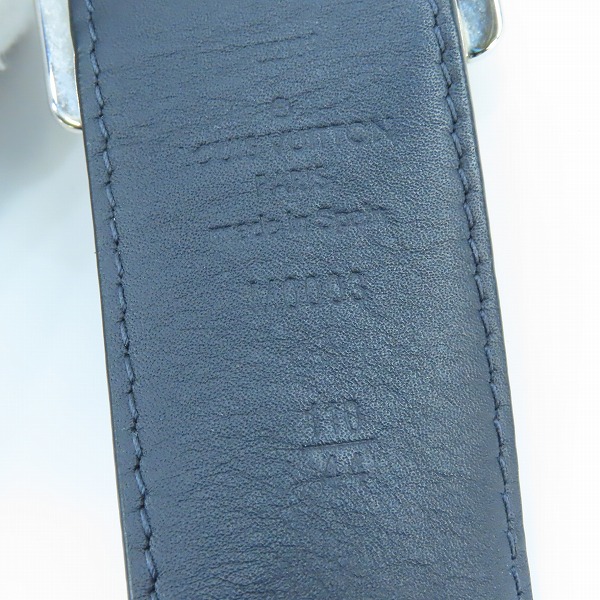 実際に弊社で買取させて頂いたLOUIS VUITTON  ルイヴィトン モノグラム サンチュール リヴェルソ Ｍ0003 レザーベルト ホワイト 110/44の画像 4枚目