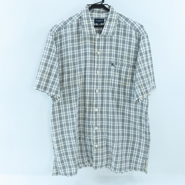 実際に弊社で買取させて頂いたBURBERRY GOLF/バーバリー ゴルフ チェック柄半袖シャツ L