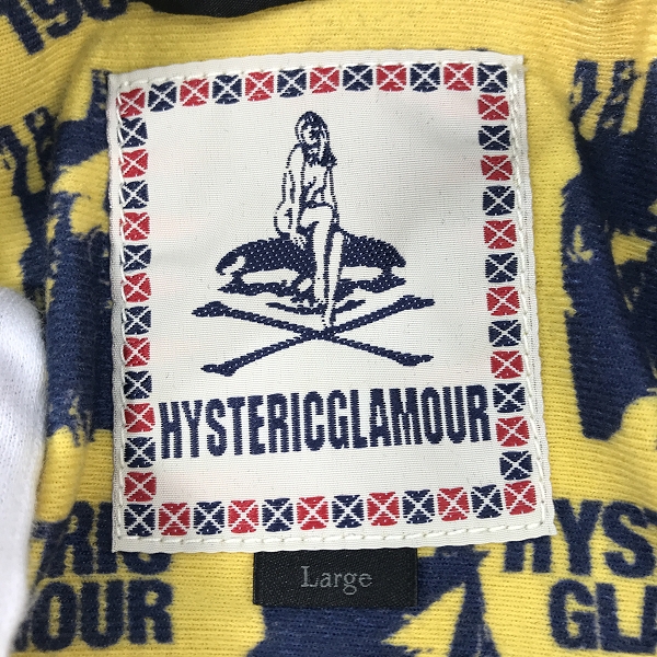 実際に弊社で買取させて頂いたHYSTERIC GLAMOUR/ヒステリックグラマー ワッペン装飾 レーシング ジャケット 0223AB06 L の画像 2枚目