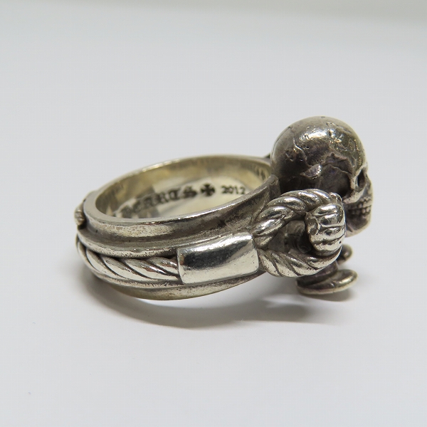 実際に弊社で買取させて頂いたCHROME HEARTS/クロムハーツ FOTI HARRIS CABLE RING/フォティ ハリス ケーブルリング 16.5号の画像 4枚目