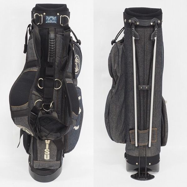 実際に弊社で買取させて頂いたEVISU GOLF/エヴィスゴルフ/エビス デニム 8分割 スタンド式キャディバッグの画像 2枚目