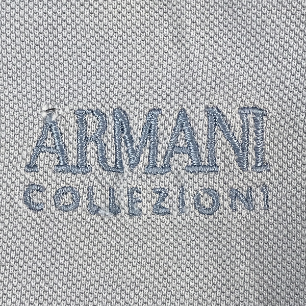 実際に弊社で買取させて頂いたARMANI COLLEZIONI/アルマーニ コレツィオーニ ロゴ刺繍半袖ポロシャツ Sの画像 5枚目
