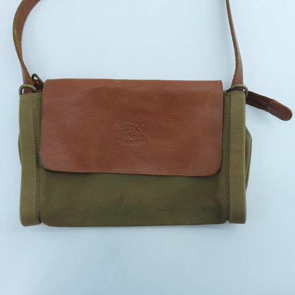 実際に弊社で買取させて頂いたIL BISONTE/イルビゾンテ レザー ショルダーバッグ