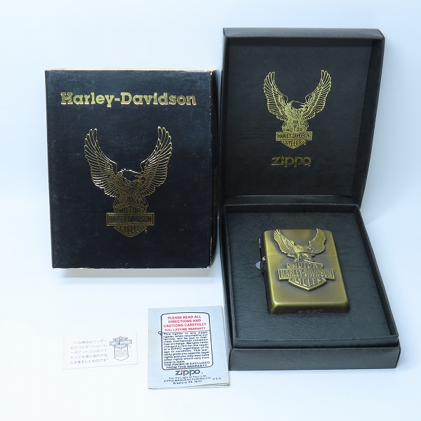 実際に弊社で買取させて頂いたZIPPO/ジッポー HARLEY-DAVIDSON/ハーレーダビッドソン イーグル メタル貼り 91年製の画像 6枚目