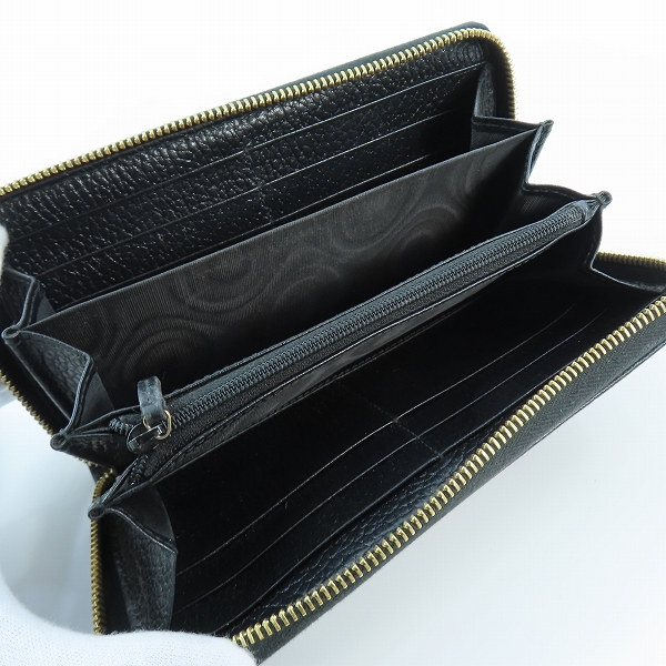 実際に弊社で買取させて頂いたGUCCI/グッチ GGマーモント ラウンドジップ 長財布/ロングウォレットの画像 3枚目