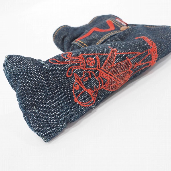 実際に弊社で買取させて頂いたEVISU GOLF/エヴィスゴルフ/エビス デニム ピンタイプ パター用ヘッドカバー の画像 2枚目