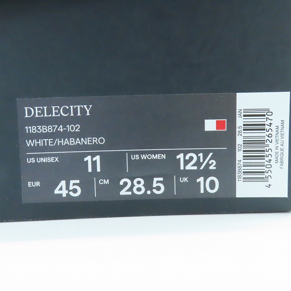 実際に弊社で買取させて頂いたOnitsuka Tiger/オニツカタイガー DELECITY/デレシティ ローカットスニーカー 1183B874-102/28.5の画像 8枚目