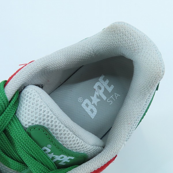 実際に弊社で買取させて頂いたA BATHING APE/アベイシングエイプ SHARK STA Italy/シャークスタ イタリア スニーカー OZXSHMX91304M/26の画像 4枚目