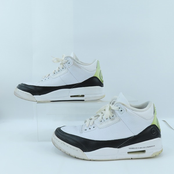 実際に弊社で買取させて頂いたFRAGMENT DESIGN×NIKE/フラグメントデザイン×ナイキ AIR JORDAN 3 エアジョーダン3 DA3595-100/26の画像 3枚目