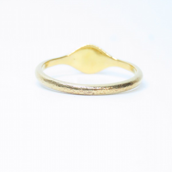 実際に弊社で買取させて頂いたCHROME HEARTS/クロムハーツ 22K BUBBLEGUM MINI HALF CRSBL RING バブルガム ミニハーフ クロスボール リング 13.5号の画像 3枚目