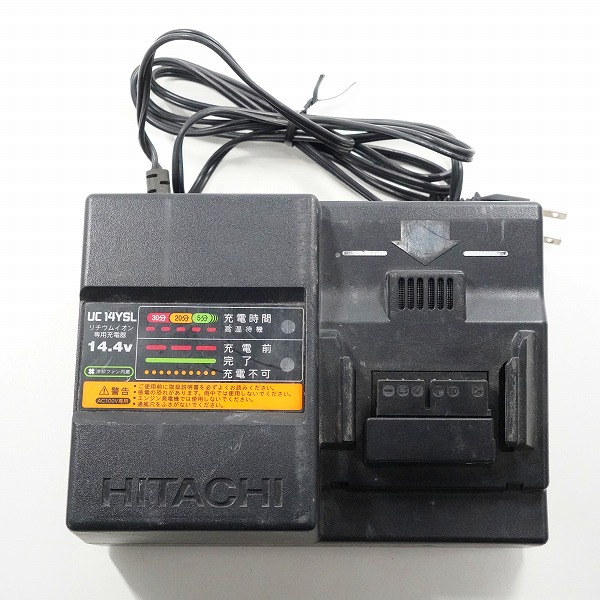 実際に弊社で買取させて頂いたHITACHI/日立 WH 14DSL/UC 14YSL コードレスインパクトドライバー 14.4V リチウムイオン専用充電器 動作確認済みの画像 6枚目