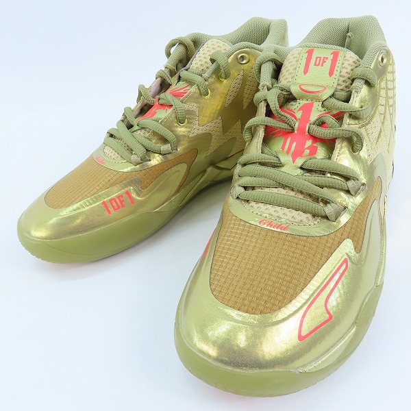 実際に弊社で買取させて頂いたPUMA/プーマ X LAMELO BALL ラメロ・ボール MB.01 Golden Child 379223-01/27
