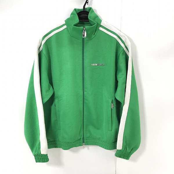 実際に弊社で買取させて頂いた【未使用】A BATHING APE/アベイシングエイプ LINE CAMO JACQUARD BATHING APE LOGO ジャガード トラックジャケット/S