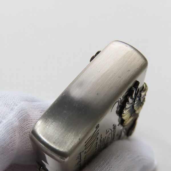 実際に弊社で買取させて頂いたZIPPO/ジッポー ハーレーダビッドソン  アンティーク シルバー＆ゴールド 古美仕上げ 2023年製の画像 5枚目