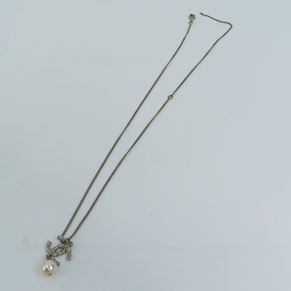 実際に弊社で買取させて頂いた【ジャンク】 CHANEL/シャネル ココマーク スイングパール ネックレスの画像 7枚目