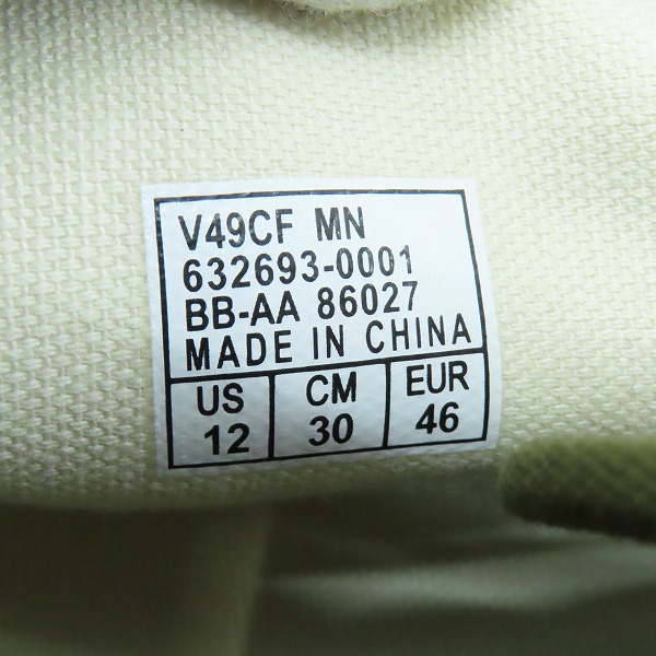 実際に弊社で買取させて頂いたVANS/バンズ V49CF MN CHUKKA/チャッカ  632693-0001/30の画像 5枚目
