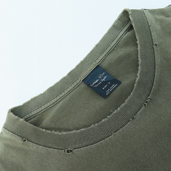 実際に弊社で買取させて頂いたNUMBER(N)INE/ナンバーナイン 04SS ドリーム期 ギター ダメージ加工 プリント 半袖Tシャツ 5の画像 4枚目