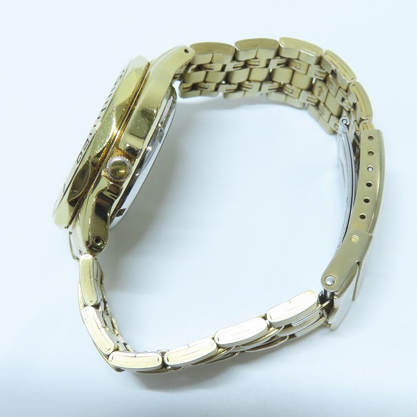 実際に弊社で買取させて頂いたSEIKO/セイコー 5 SPORTS/5スポーツ AUTOMATIC 黒文字盤 ゴールド 腕時計 7S26-01G0の画像 1枚目