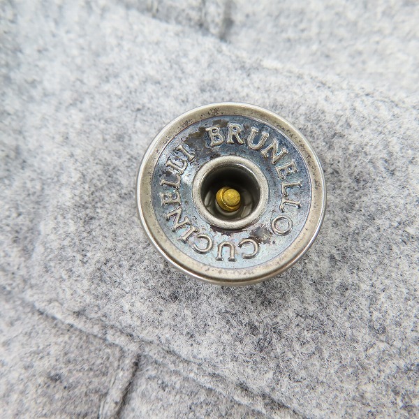 実際に弊社で買取させて頂いたBRUNELLO CUCINELLI/ブルネロクチネリ ロゴ刺繍 ウールパンツ 01886120540/48の画像 8枚目