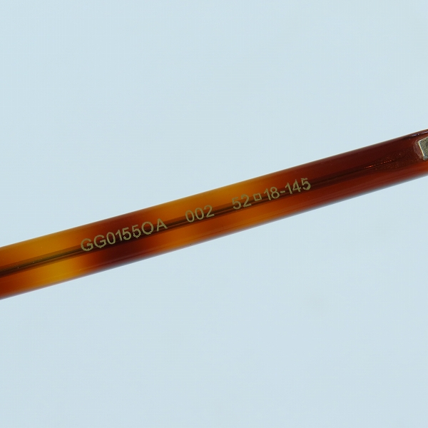 実際に弊社で買取させて頂いたGUCCI/グッチ インターロッキングG ビー メガネフレーム アイウェア GG0155OA 002 の画像 4枚目