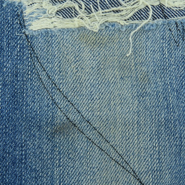 実際に弊社で買取させて頂いたHYSTERIC GLAMOUR/ヒステリックグラマー リペア加工 スタッズ付デニムパンツ 0211AP08 /32の画像 6枚目