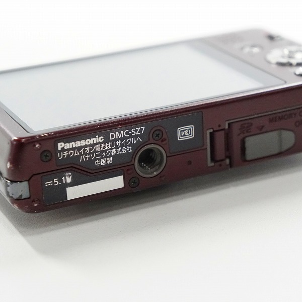 実際に弊社で買取させて頂いたPanasonic/パナソニック LUMIX DMC-SZ7 コンパクトデジタルカメラ 動作未確認の画像 6枚目