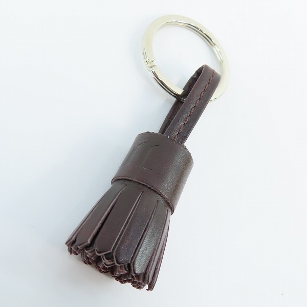 実際に弊社で買取させて頂いた(2)JOHN LOBB/ジョンロブ  POMPOM KEYRING/キーホルダー キーリング バーガンディ