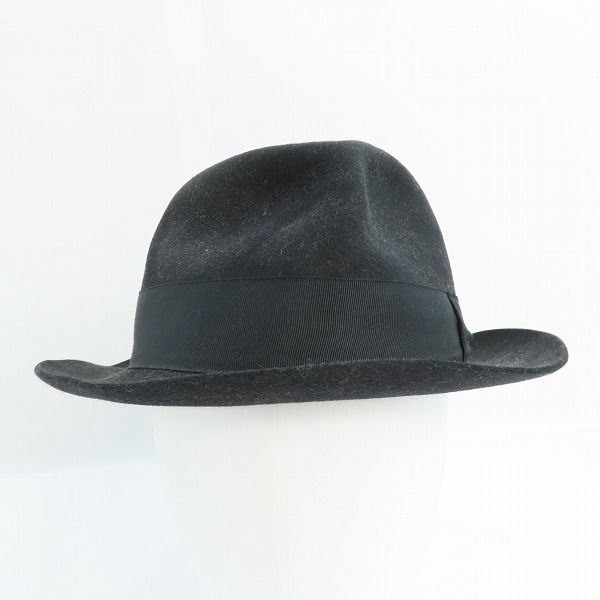 実際に弊社で買取させて頂いたWACKO MARIA×東京HATROCKERS/ワコマリア×東京ハットロッカーズ ラビットファー ハット ブラック/Mの画像 1枚目