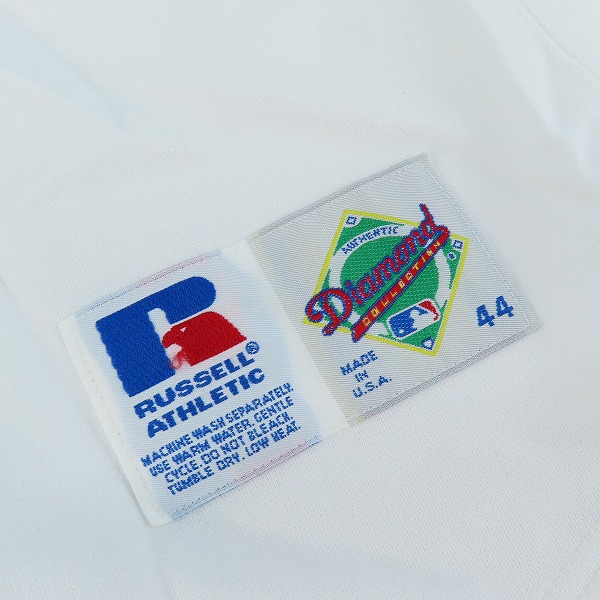 実際に弊社で買取させて頂いたRUSSELL ATHLETIC/ラッセルアスレチック ボストンレッドソックス #5 GARCIAPARRA/ノマー・ガルシアパーラ ユニフォーム/44の画像 7枚目