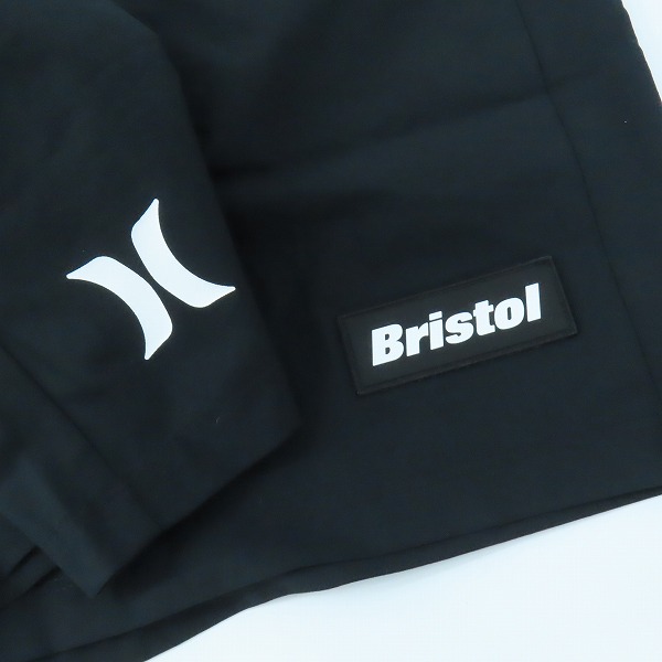 実際に弊社で買取させて頂いた【未使用】F.C.Real Bristol × Hurley/エフシーレアルブリストル × ハーレー スイムショーツ ブラック/Lの画像 6枚目