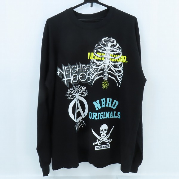 実際に弊社で買取させて頂いたNEIGHBORHOOD/ネイバーフッド 24aw ラバープリントTシャツ ブラック NH. TEE LS-17/L
