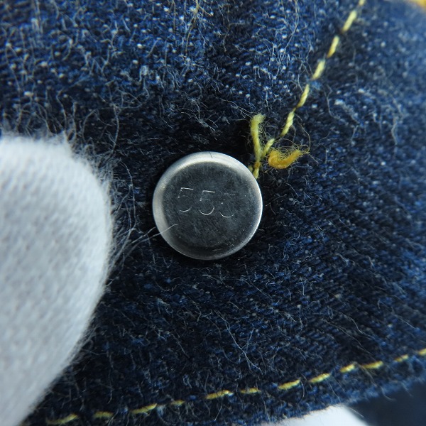 実際に弊社で買取させて頂いたLEVIS/リーバイス 501XX 刻印555 復刻 米国製 98年製 デニムパンツ 501-0003/W36L36の画像 7枚目