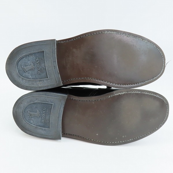 実際に弊社で買取させて頂いたREGAL worth collection /リーガル ワースコレクション タッセル ローファー ブラック V088/25の画像 2枚目