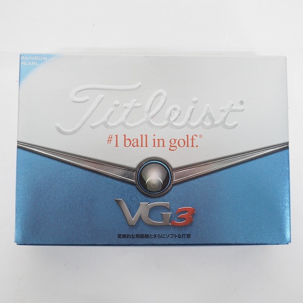 実際に弊社で買取させて頂いた【未使用/オウンネーム】Titleist/タイトリスト VG3 ＃1ball in golf ゴルフボール ホワイト 1ダース 
