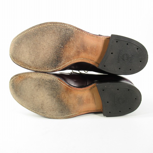 実際に弊社で買取させて頂いたALDEN/オールデン コードバン パンチドゥキャップトゥ レザー シューズ 56201/7.5Dの画像 2枚目