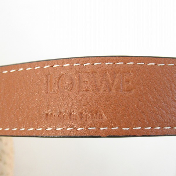 実際に弊社で買取させて頂いたLOEWE/ロエベ バスケットバッグ（ヤシの葉&カーフ）スモールの画像 6枚目