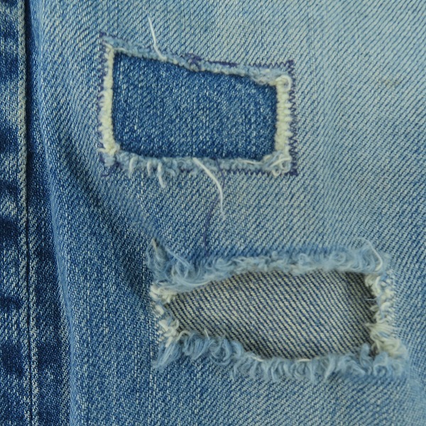 実際に弊社で買取させて頂いたHYSTERIC GLAMOUR/ヒステリックグラマー 小窓スタッズ リメイクデニムパンツ 4AP-2103/32の画像 8枚目