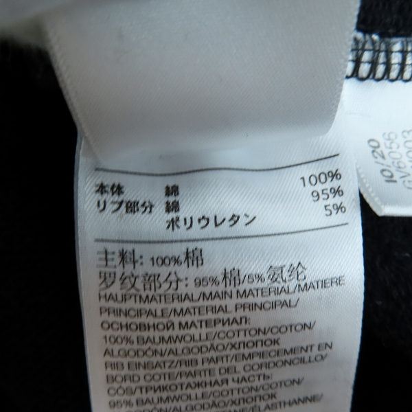 実際に弊社で買取させて頂いたY-3/ワイスリー adidas×Yohji Yamamoto/アディダス×ヨウジヤマモト ロゴ プルオーバー パーカー/フーディー GV6056/Mの画像 4枚目