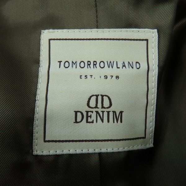 実際に弊社で買取させて頂いたDENIM×TOMORROWLAND/デニム×トゥモローランド DOLPHIN ラムレザーシングルライダースジャケット 50の画像 3枚目